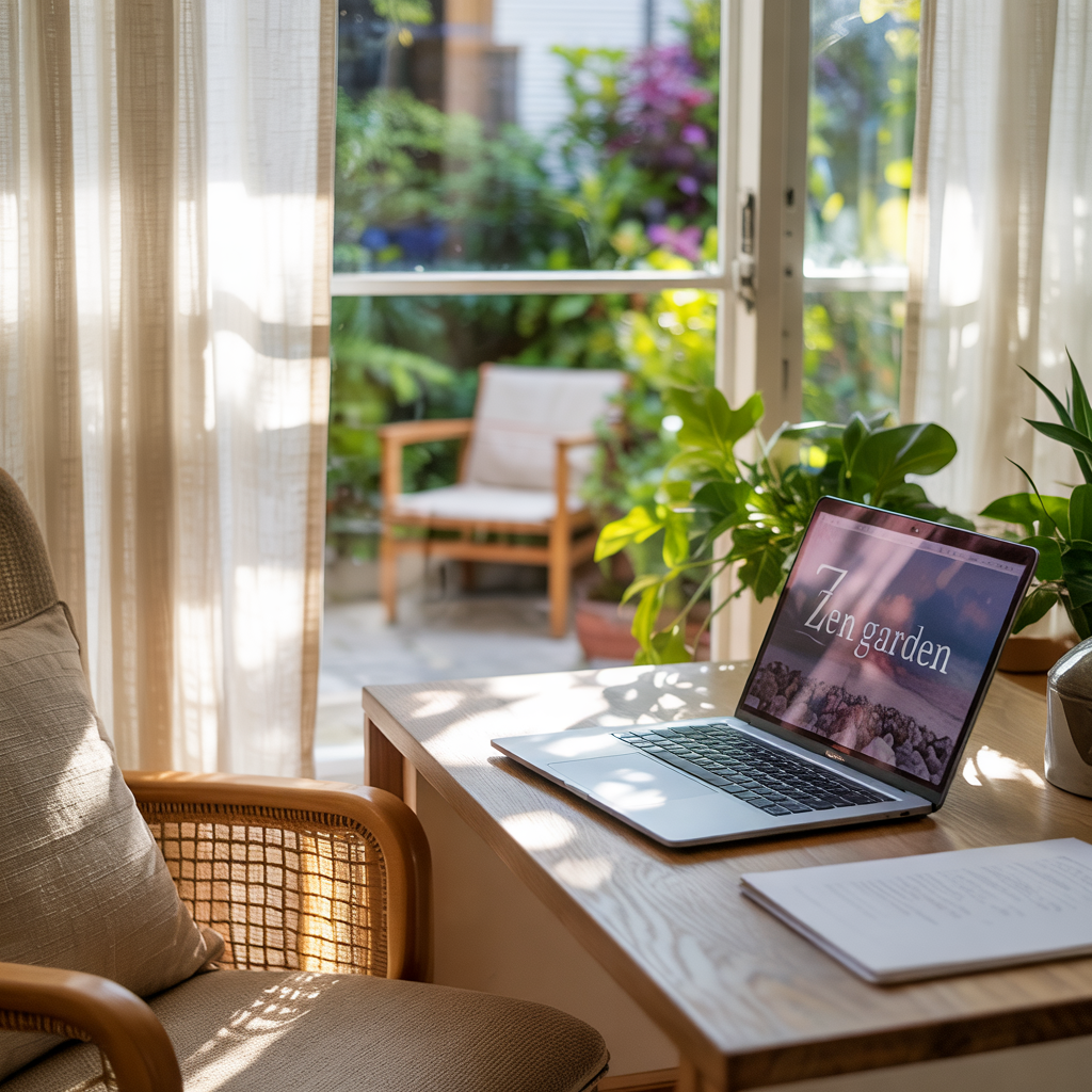start online business without tech skills Freelance work scene with subtle productivity